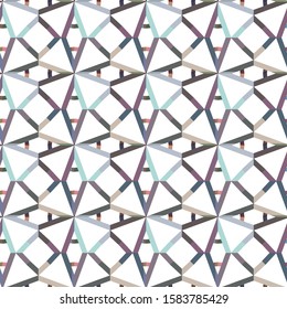Geometric ornamental vector pattern. Seamless design texture.