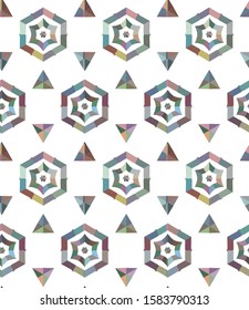 Geometric ornamental vector pattern. Seamless design texture.