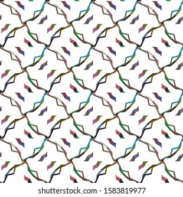 Geometric ornamental vector pattern. Seamless design texture.
