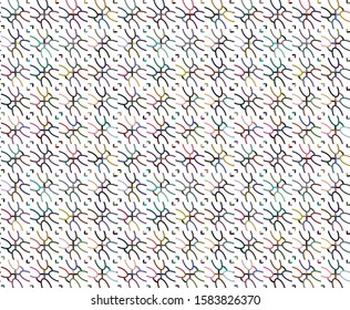 Geometric ornamental vector pattern. Seamless design texture.
