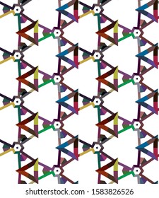 Geometric ornamental vector pattern. Seamless design texture.