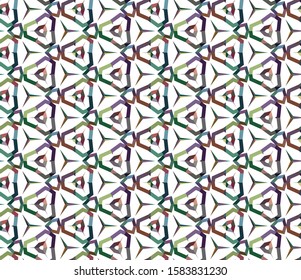 Geometric ornamental vector pattern. Seamless design texture.