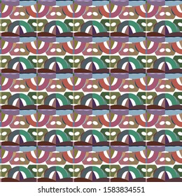 Geometric ornamental vector pattern. Seamless design texture.