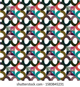 Geometric ornamental vector pattern. Seamless design texture.