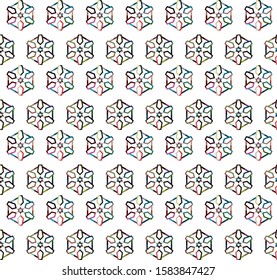 Geometric ornamental vector pattern. Seamless design texture.