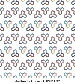 Geometric ornamental vector pattern. Seamless design texture.
