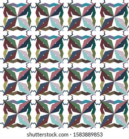 Geometric ornamental vector pattern. Seamless design texture.