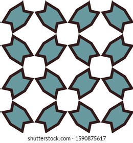 Geometric ornamental vector pattern. Seamless design texture.
