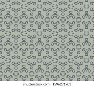 Geometric ornamental vector pattern. Seamless design texture.