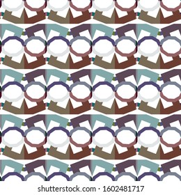 Geometric ornamental vector pattern. Seamless design texture.