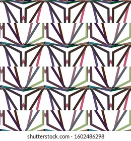 Geometric ornamental vector pattern. Seamless design texture.