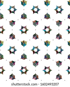 Geometric ornamental vector pattern. Seamless design texture.