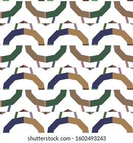 Geometric ornamental vector pattern. Seamless design texture.