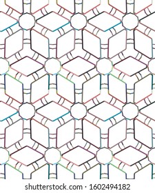Geometric ornamental vector pattern. Seamless design texture.