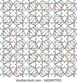 Geometric ornamental vector pattern. Seamless design texture.
