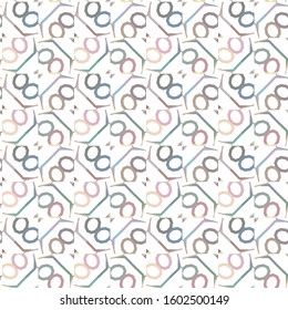 Geometric ornamental vector pattern. Seamless design texture.