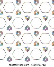 Geometric ornamental vector pattern. Seamless design texture.