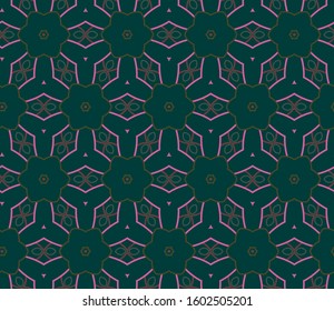 Geometric ornamental vector pattern. Seamless design texture.