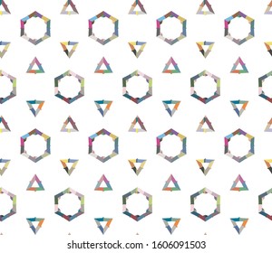 Geometric ornamental vector pattern. Seamless design texture.