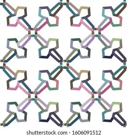 Geometric ornamental vector pattern. Seamless design texture.