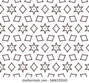 Geometric ornamental vector pattern. Seamless design texture.