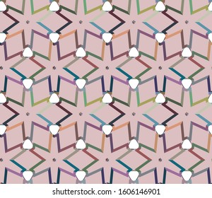 Geometric ornamental vector pattern. Seamless design texture.