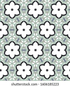 Geometric ornamental vector pattern. Seamless design texture.