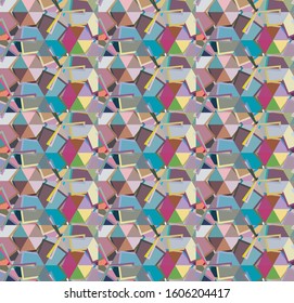 Geometric ornamental vector pattern. Seamless design pattern.