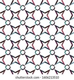 Geometric ornamental vector pattern. Seamless design texture.