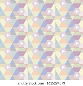 Geometric ornamental vector pattern. Seamless design texture.