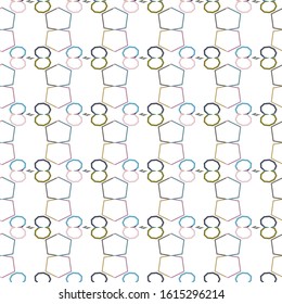 Geometric ornamental vector pattern. Seamless design texture.
