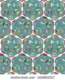 Geometric ornamental vector pattern. Seamless design texture.