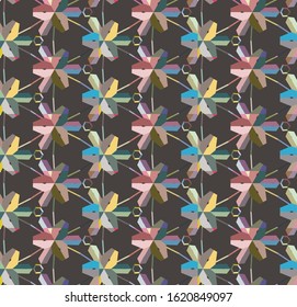 Geometric ornamental vector pattern. Seamless design texture.