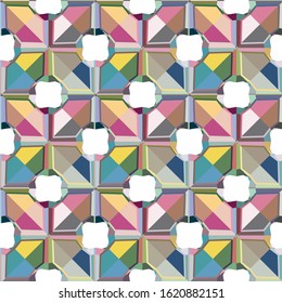 Geometric ornamental vector pattern. Seamless design texture.