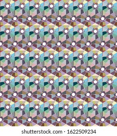 Geometric ornamental vector pattern. Seamless design texture.