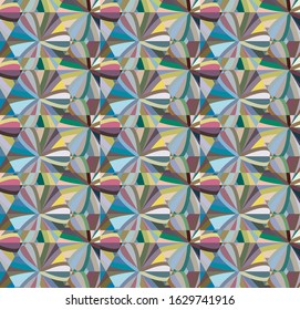 Geometric ornamental vector pattern. Seamless design texture.