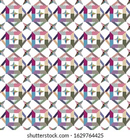 Geometric ornamental vector pattern. Seamless design texture.
