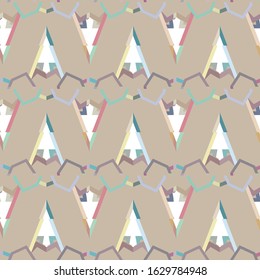 Geometric ornamental vector pattern. Seamless design texture.