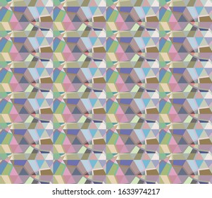 Geometric ornamental vector pattern. Seamless design texture.