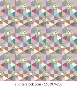 Geometric ornamental vector pattern. Seamless design texture.