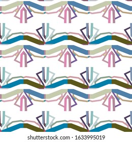 Geometric ornamental vector pattern. Seamless design texture.