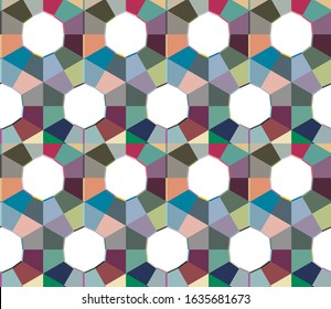 Geometric ornamental vector pattern. Seamless design texture.