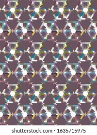 Geometric ornamental vector pattern. Seamless design texture.