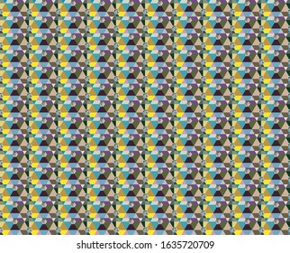 Geometric ornamental vector pattern. Seamless design texture.