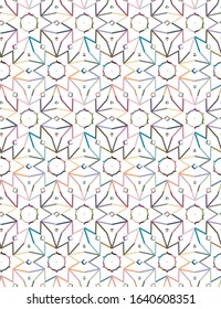 Geometric ornamental vector pattern. Seamless design texture.