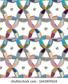 Geometric ornamental vector pattern. Seamless design texture.