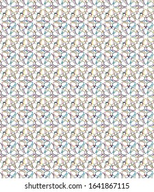 Geometric ornamental vector pattern. Seamless design texture.