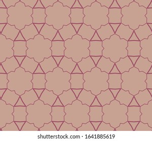 Geometric ornamental vector pattern. Seamless design texture.
