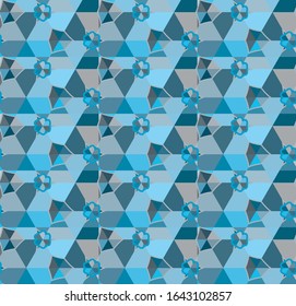 Geometric ornamental vector pattern. Seamless design texture.