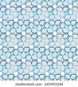 Geometric ornamental vector pattern. Seamless design texture.